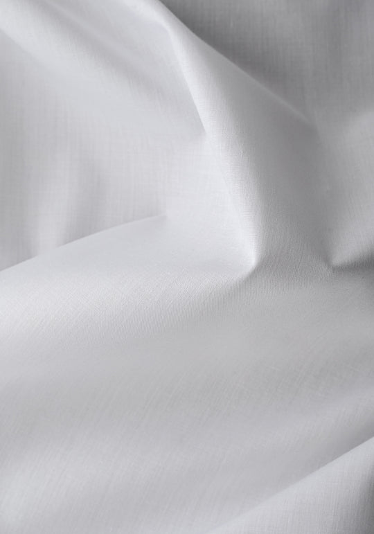 Pearl White Poplin Shirt