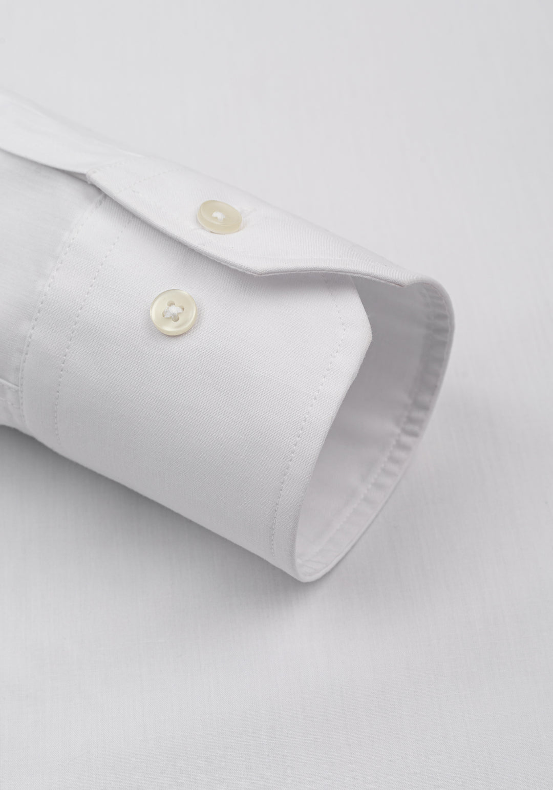 Pearl White Poplin Shirt
