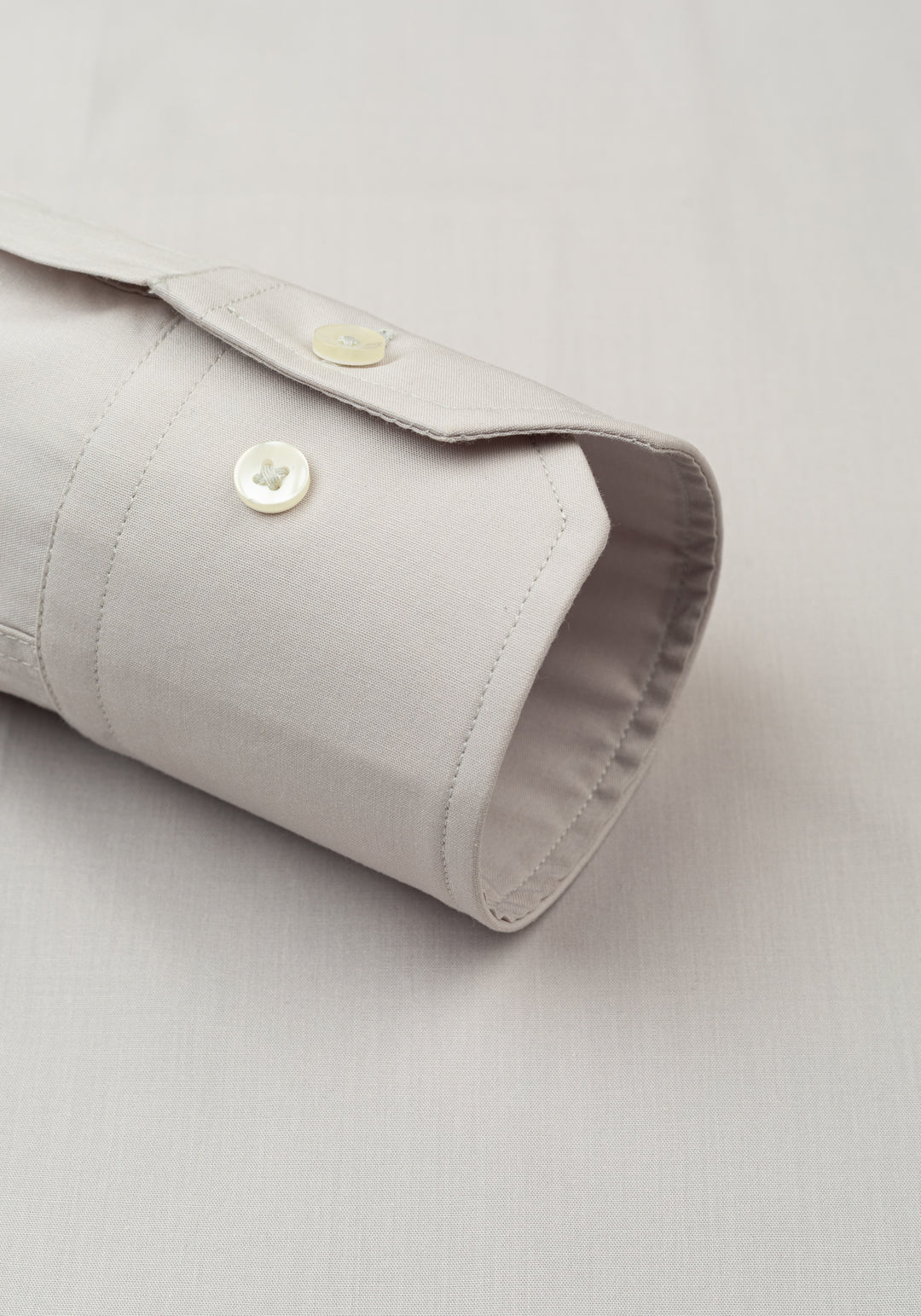 Dim Beige Poplin Shirt