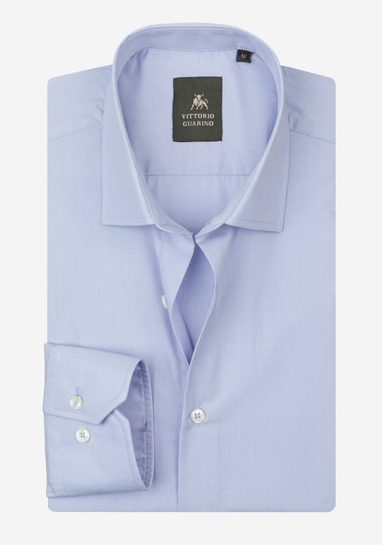 Pastel Blue Poplin Shirt