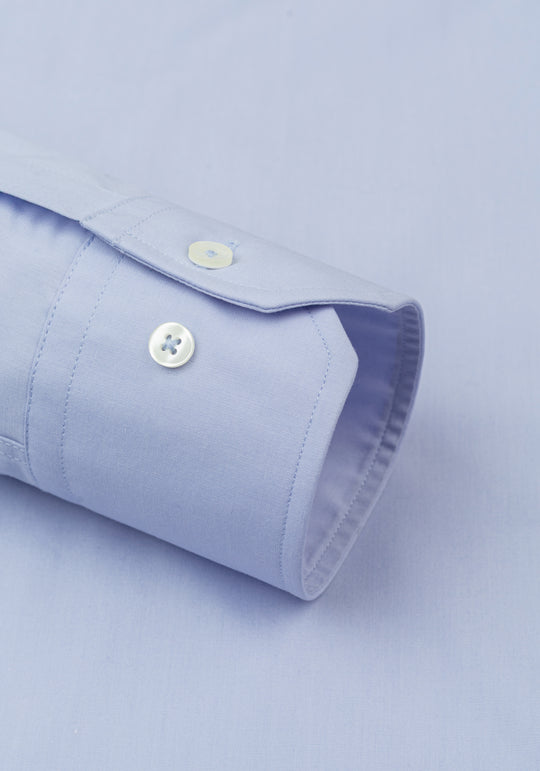 Pastel Blue Poplin Shirt