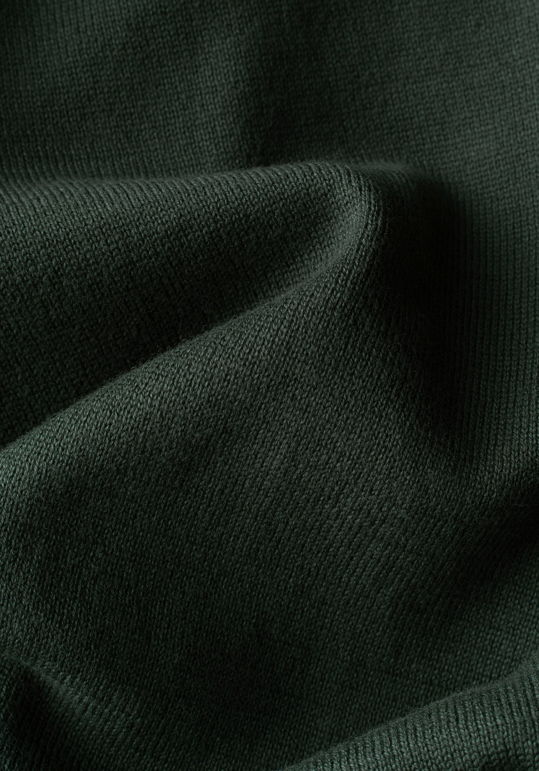 Smoky Olive Cotton V-Pullover