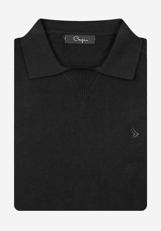 Smoke Black Cotton Pullover
