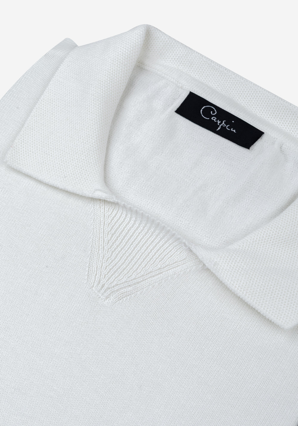 Moonlight White Cotton Pullover