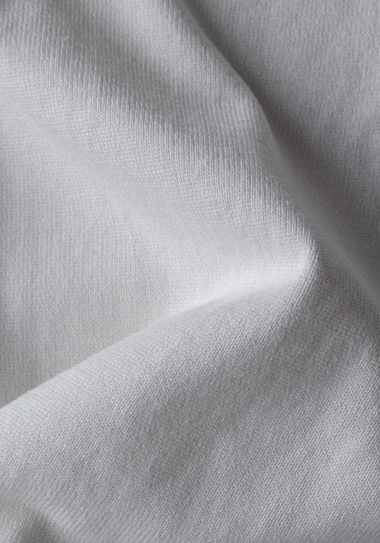 Moonlight White Cotton Pullover
