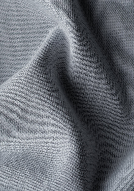 Lunar Gray Cotton Pullover