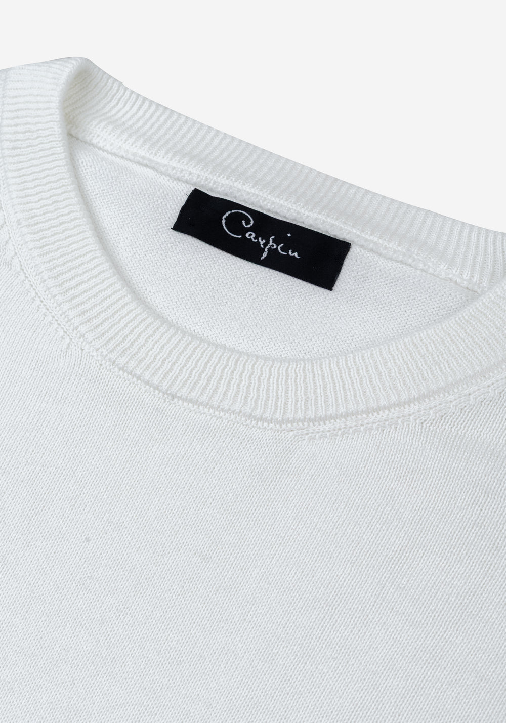 Dawn White Cotton Pullover
