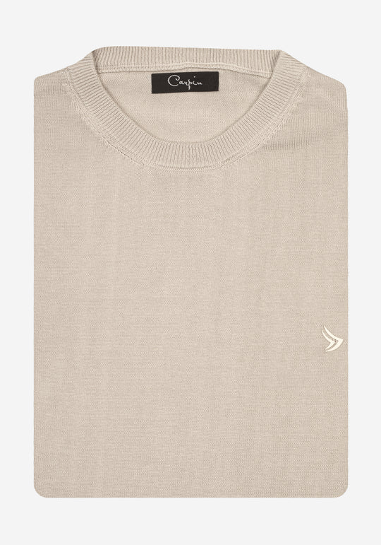 Powder Nude Cotton Pullover