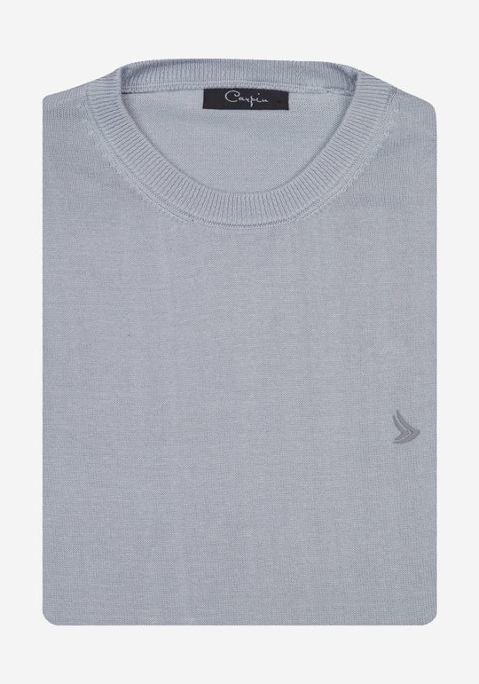 Stone Dusk Gray Cotton Pullover