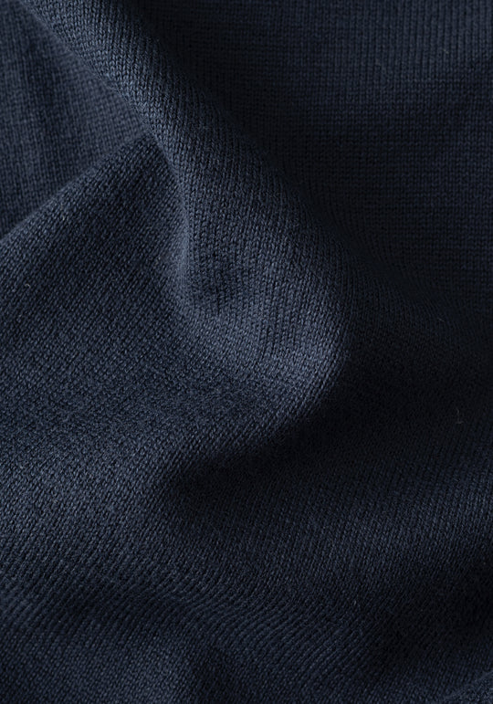 Sea Dusk Navy Cotton Pullover