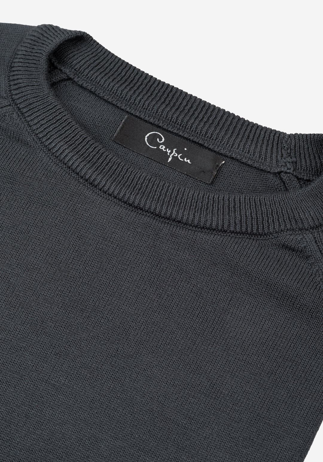 Stone Night Dark Gray Cotton Pullover
