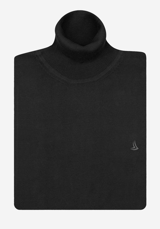 Eternal Night Black Turtle Neck Pullover
