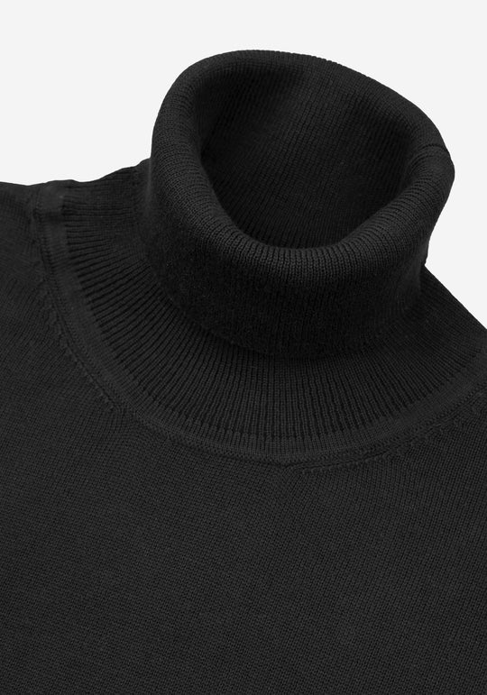 Eternal Night Black Turtle Neck Pullover