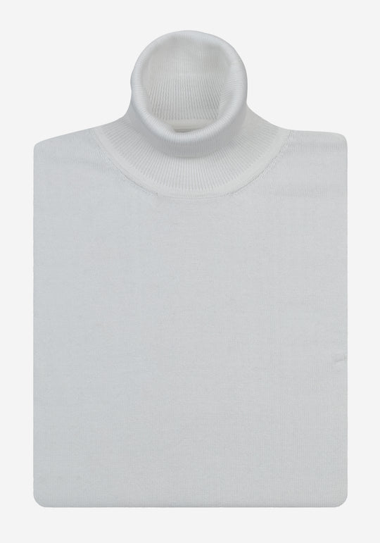 Pearl Mist White Turtle Neck Pullover