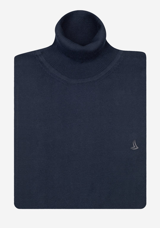Night Current Navy Turtle Neck Pullover