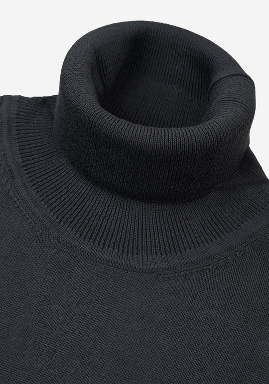 Midnight Haze Dark Gray Turtle Neck Pullover