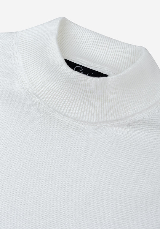Snow Halo White Turtle Neck Pullover