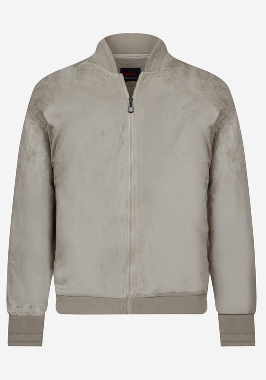 Ash Beige Suede Jacket