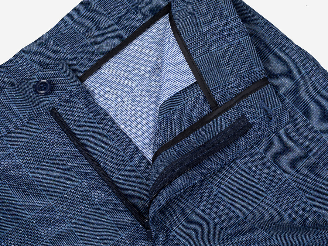 Blue Checked Pants