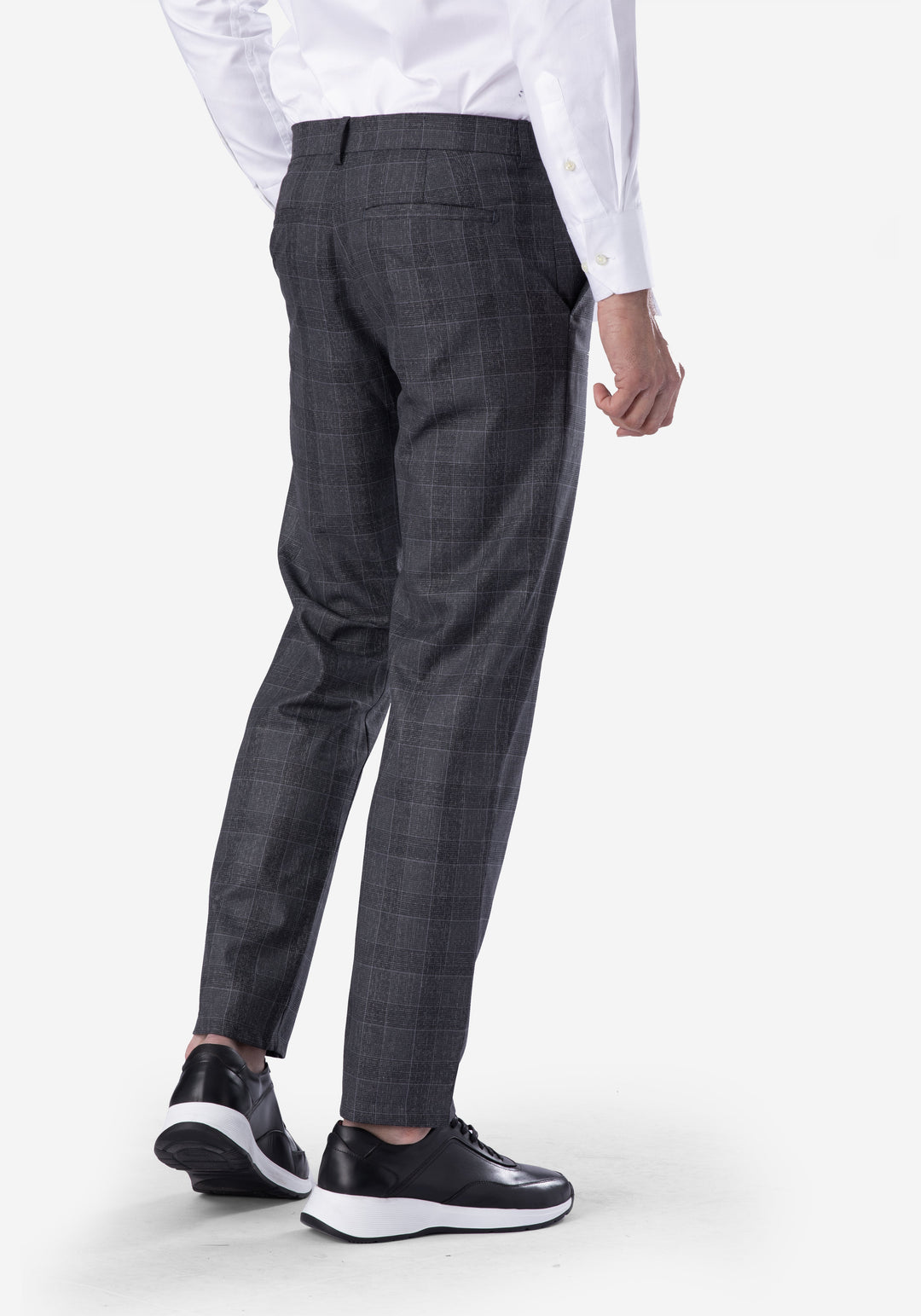 Dark Gray Checked Pants