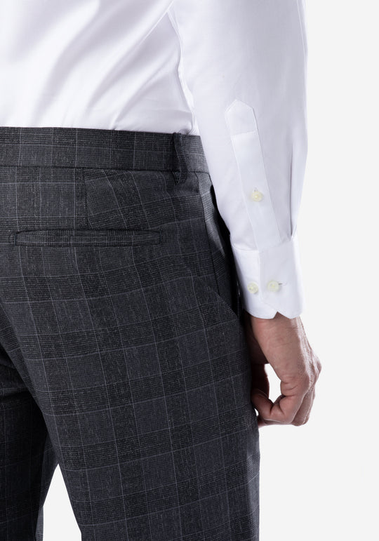 Dark Gray Checked Pants