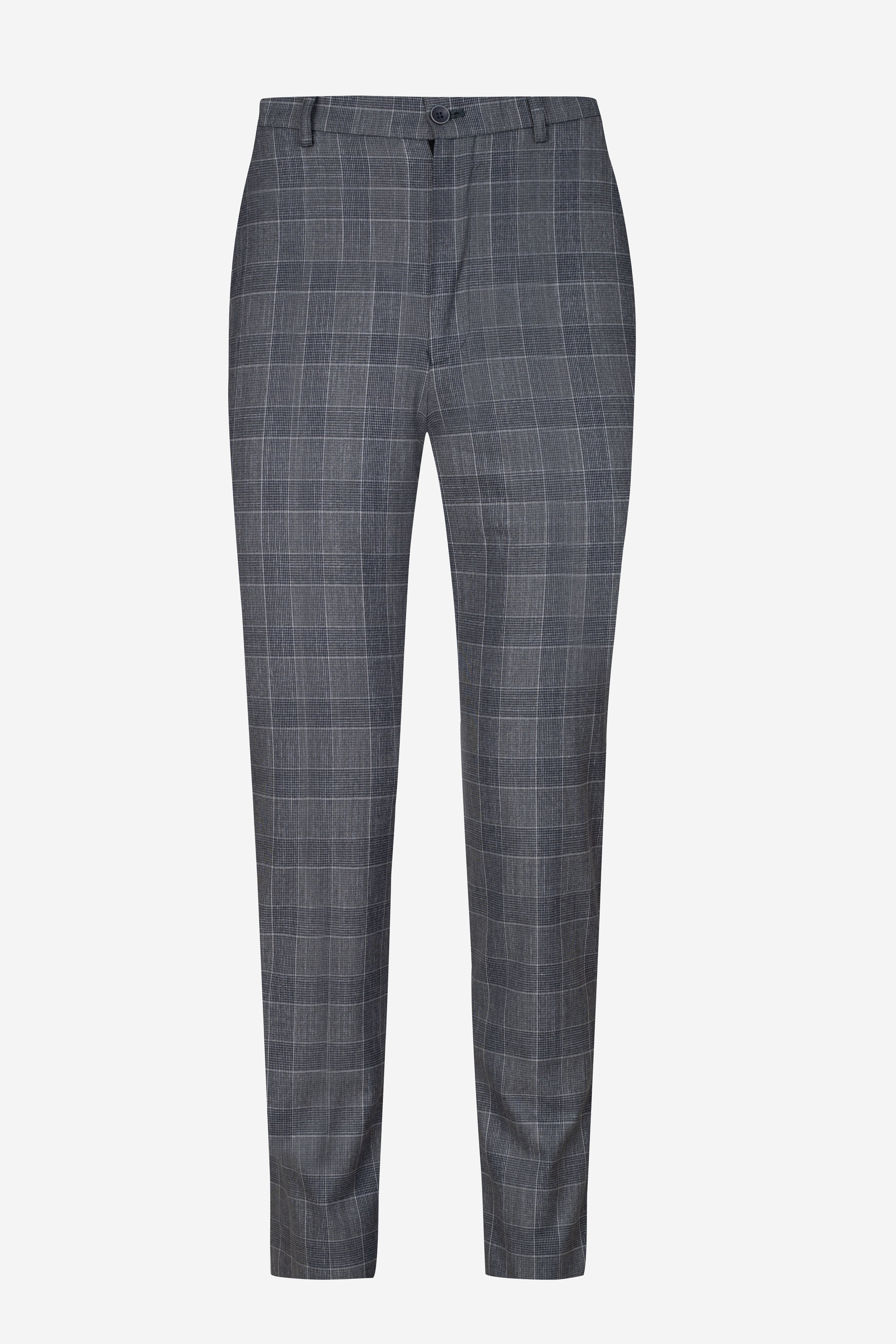 Gray Checked Pants