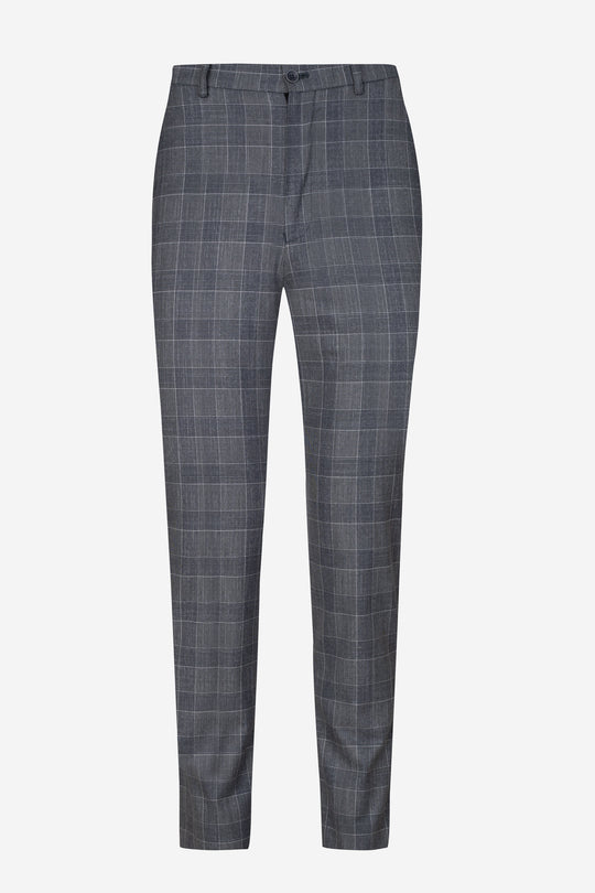 Gray Checked Pants