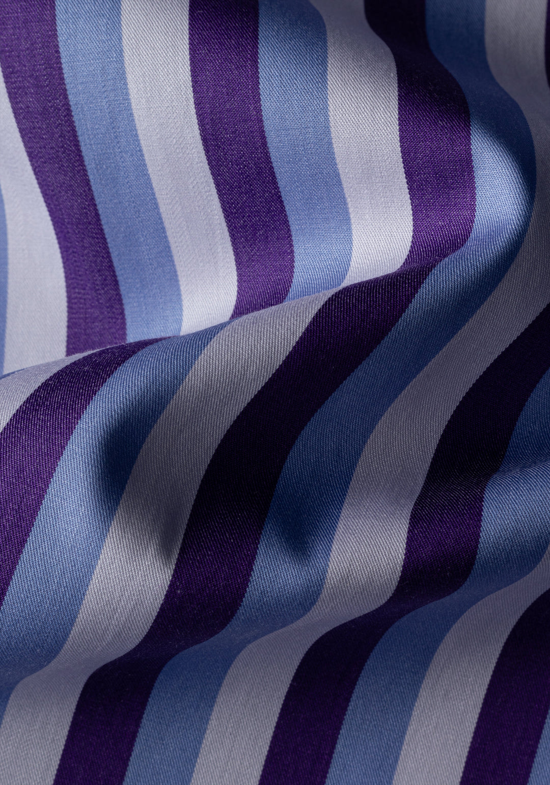 Giza 87 Cotton Parti-Colored Stripe Fine Twill Shirt