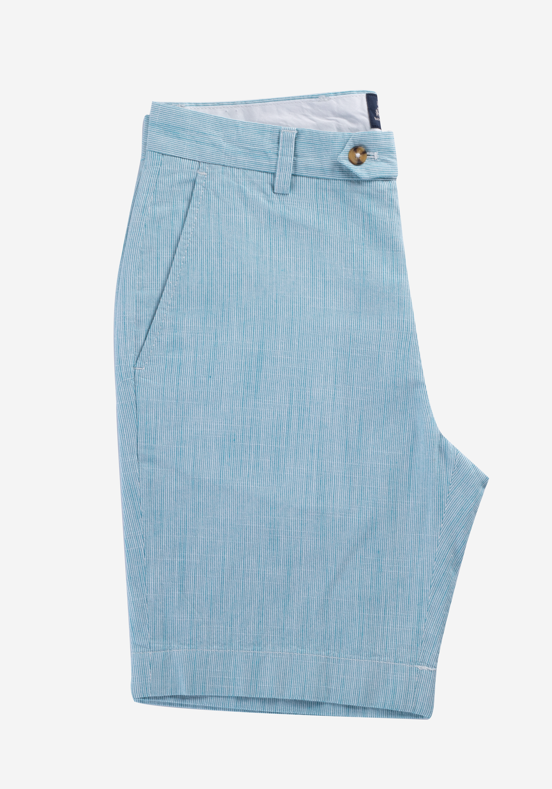 Turquoise Cotton Linen Short