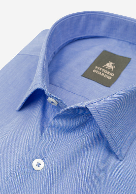 Clear Blue Poplin Shirt