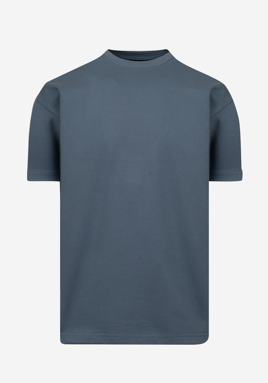 Dark Aqua Blue Heavy Jersey Over-Sized T-Shirt