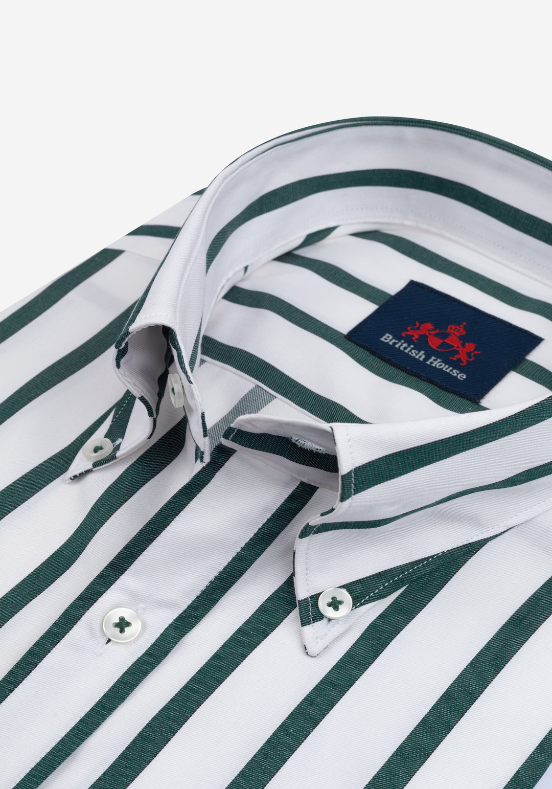 Ivy Green Stripe Signature Twill Shirt
