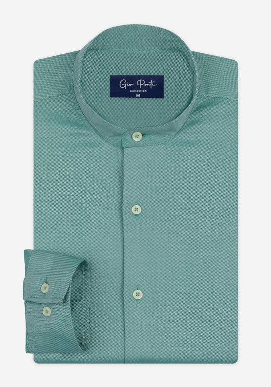 Arctic Green Washed Oxford Shirt