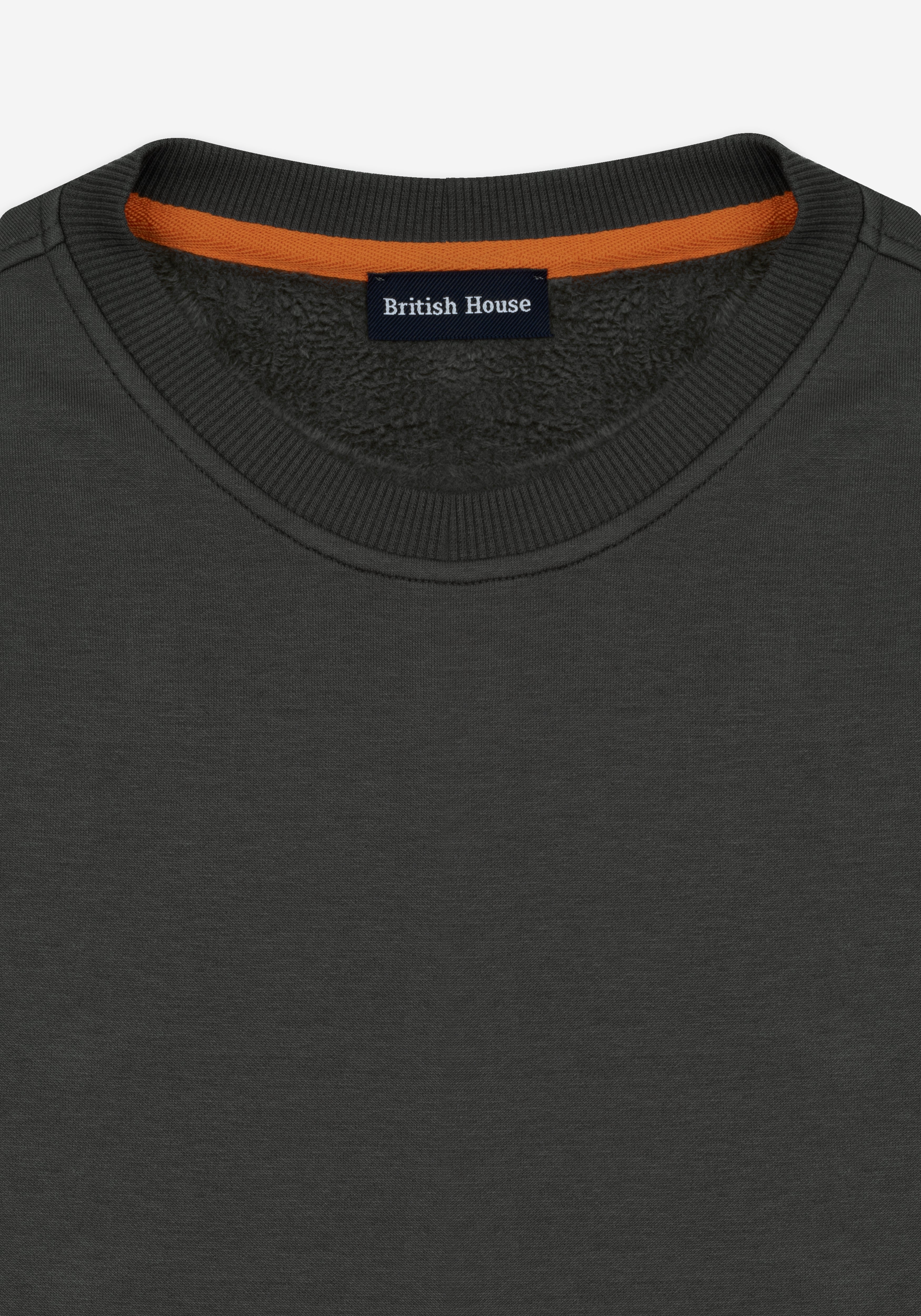 Regal Olive Faux-Fur Sweatshirt