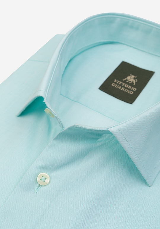 Pastel Aqua Poplin Shirt