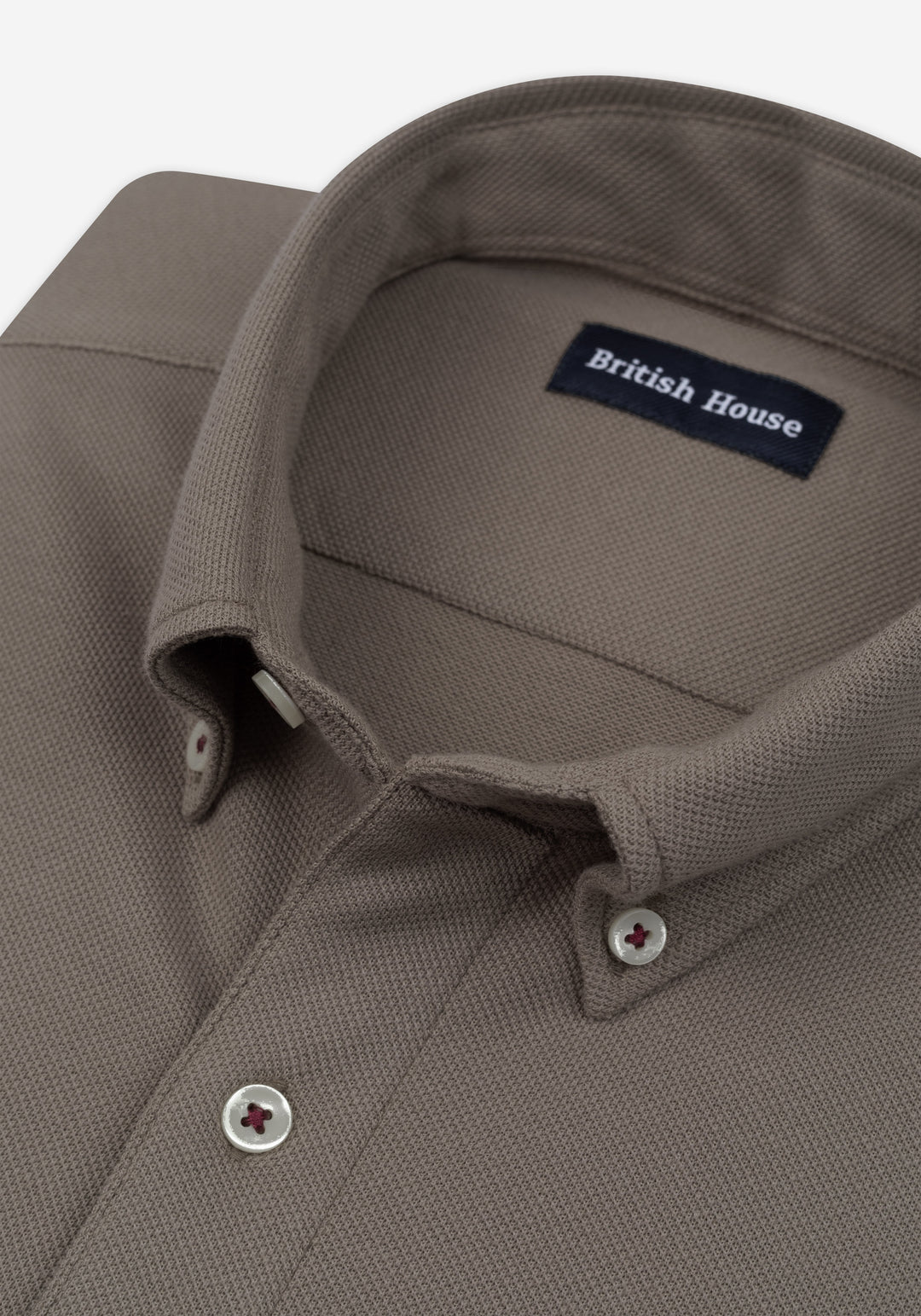 Cocoa Brown Piqué Shirt