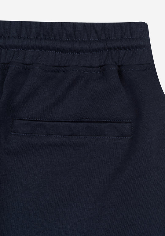 True Navy Cotton Short