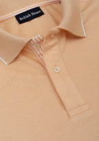 Apricot Orange Cotton Polo Shirt