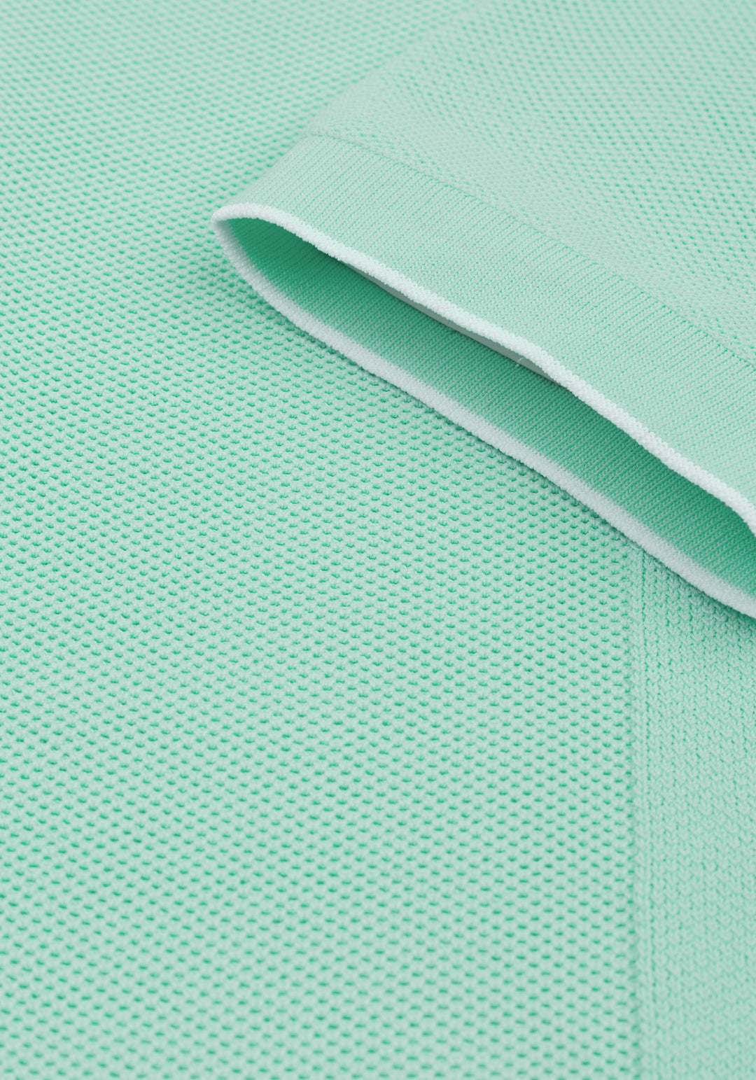Coastal Mint Polyamide Knitted Polo Shirt