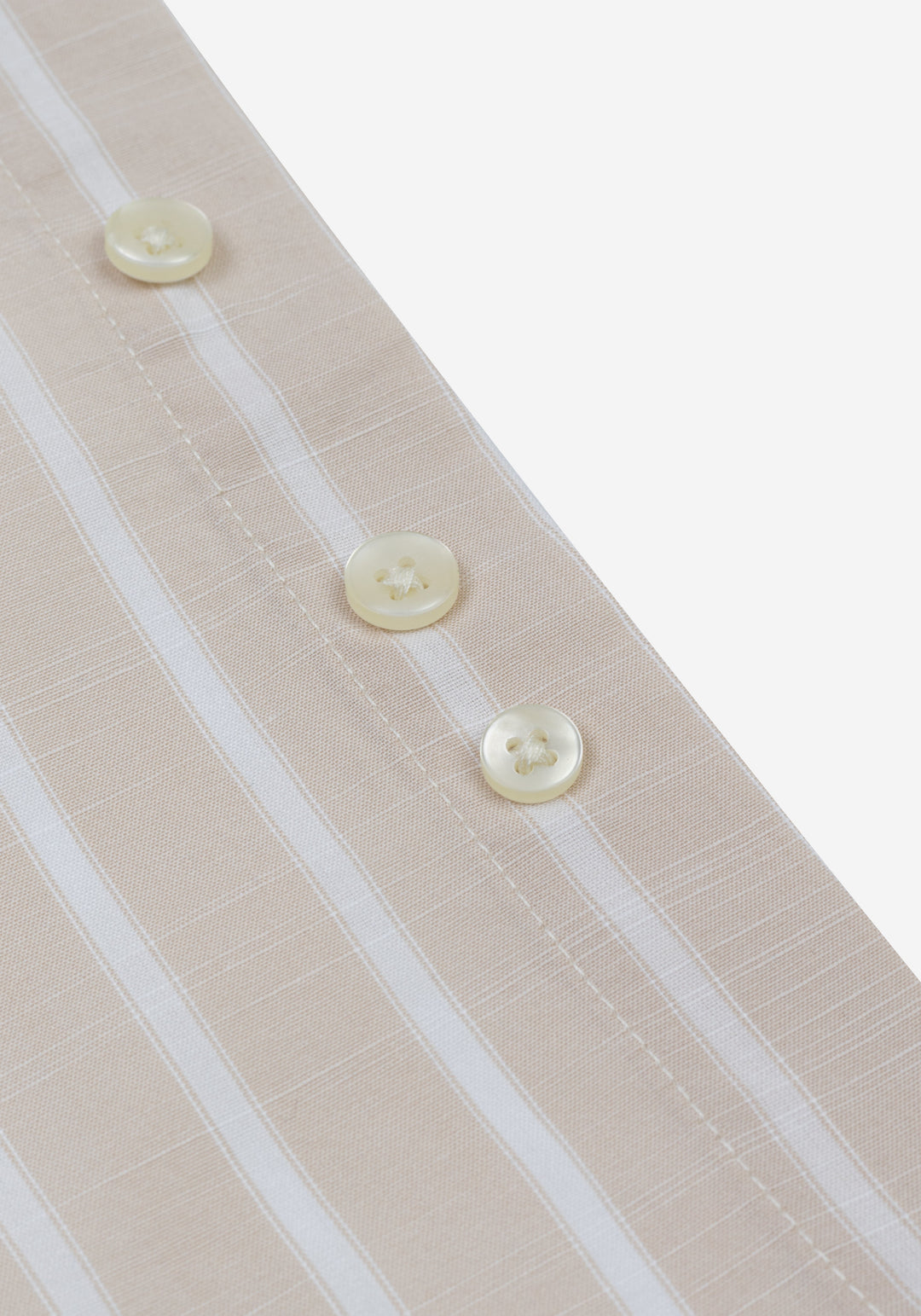 Dune Beige Stripe Washed Signature Chambray Shirt
