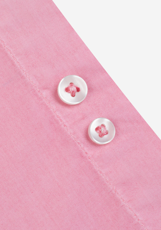 Powder Pink Piece-Dyed Shirt