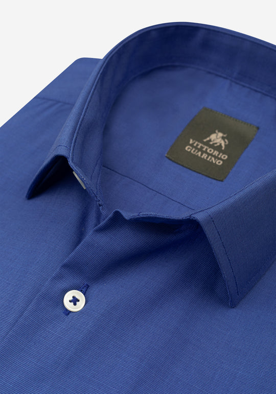 Slate Blue Poplin Shirt
