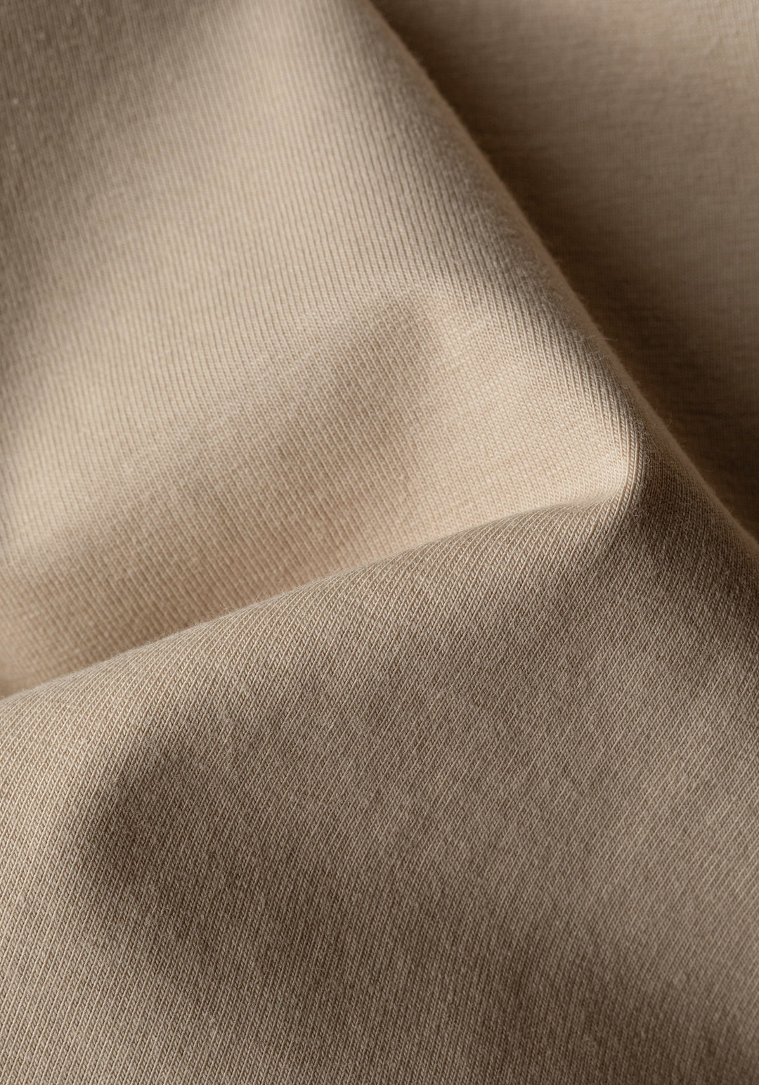 True Beige Cotton Undershirt - Short Sleeve