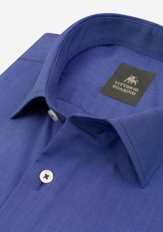 Indigo Blue Poplin Shirt