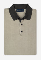 Royal Beige Knitted Polo Shirt