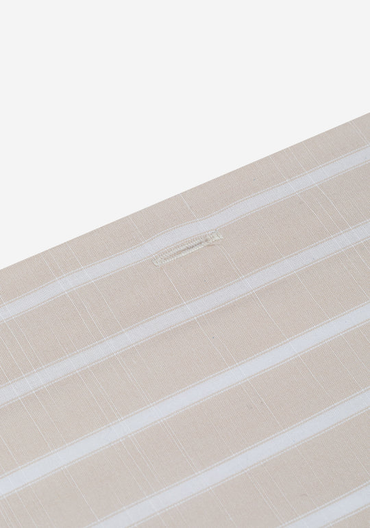 Dune Beige Stripe Washed Signature Chambray Shirt