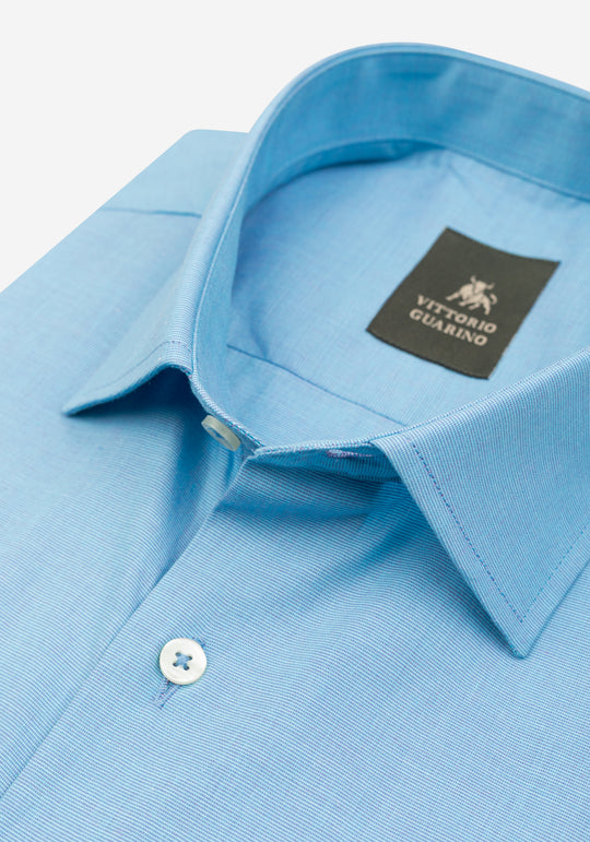 Clear Blue Poplin Shirt