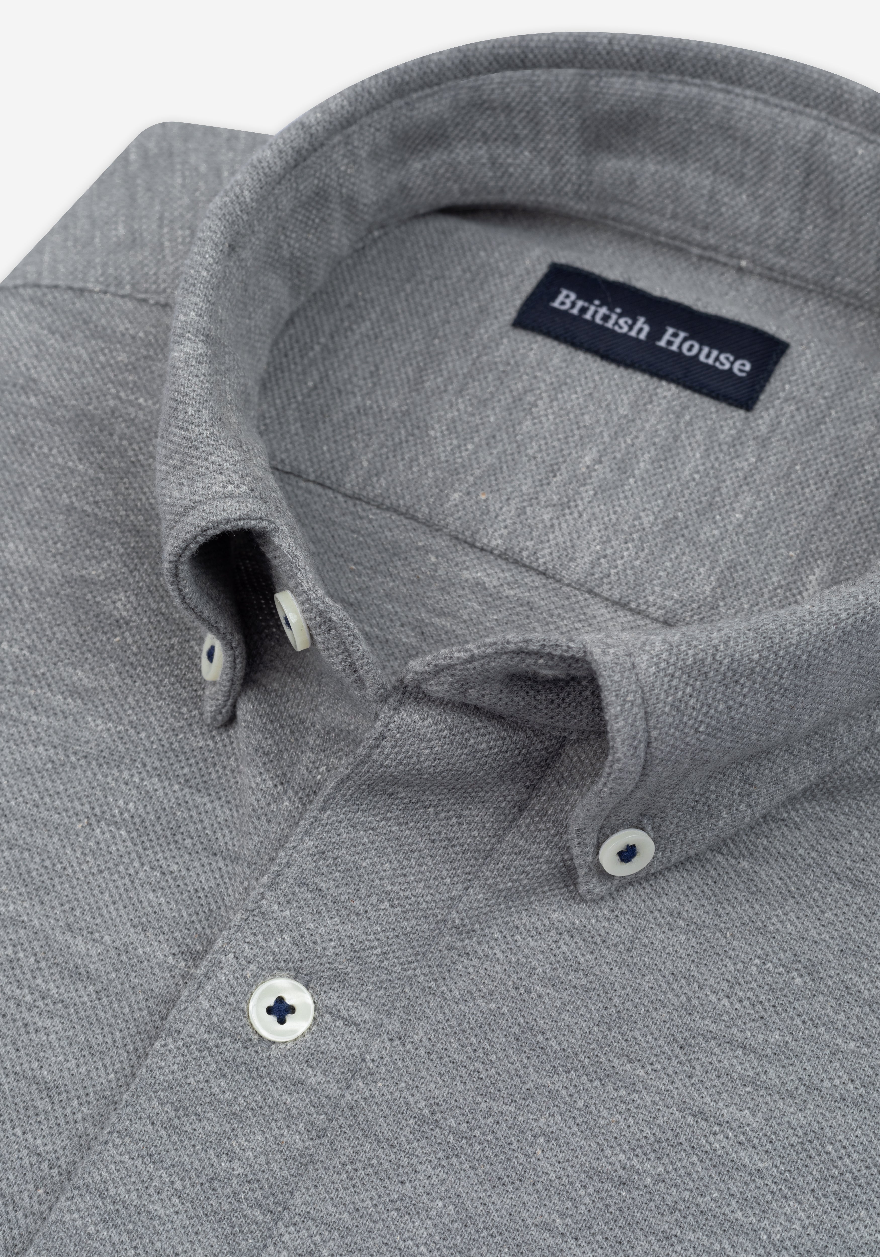 Powder Grey PiquÃ© Shirt