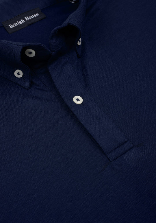 True Navy Soft Knit Polo Shirt