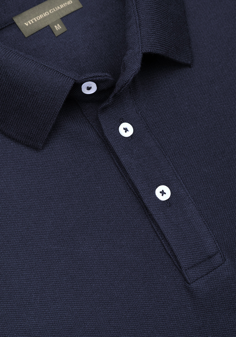 Midnight Navy Cotton Polo Shirt